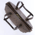 Bolso de hombro Louis Vuitton Chelsea Damier Ebene en marrón N51119