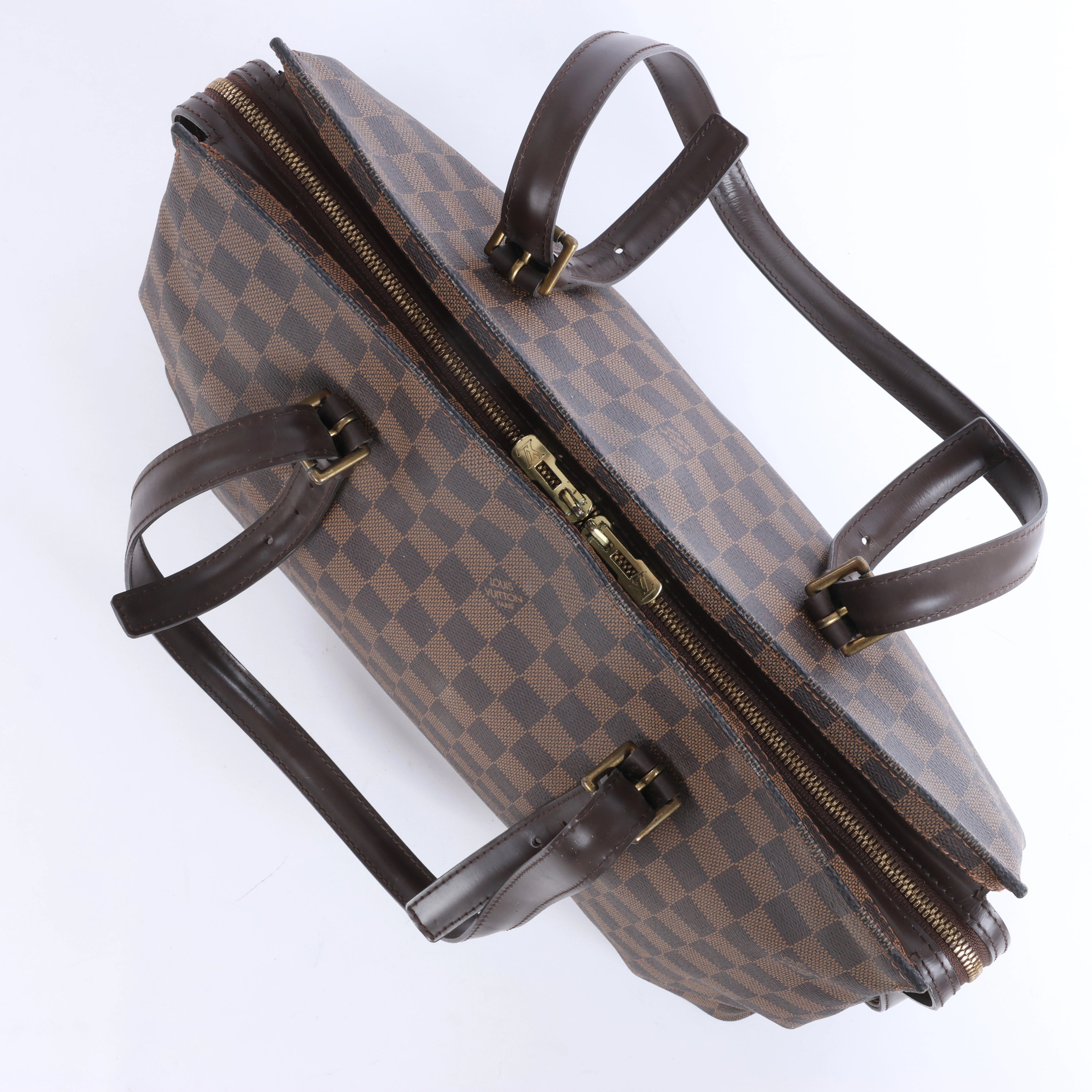 Bolso de hombro Louis Vuitton Chelsea Damier Ebene en marrón N51119