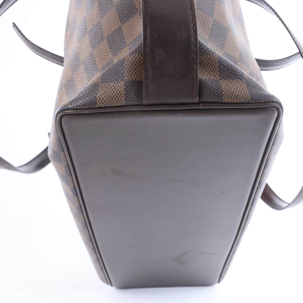 Bolso de hombro Louis Vuitton Chelsea Damier Ebene en marrón N51119