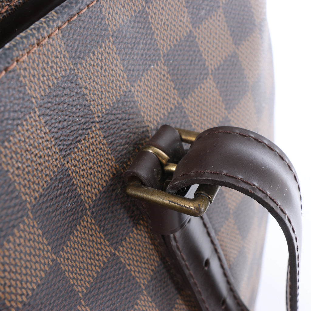 Bolso de hombro Louis Vuitton Chelsea Damier Ebene en marrón N51119