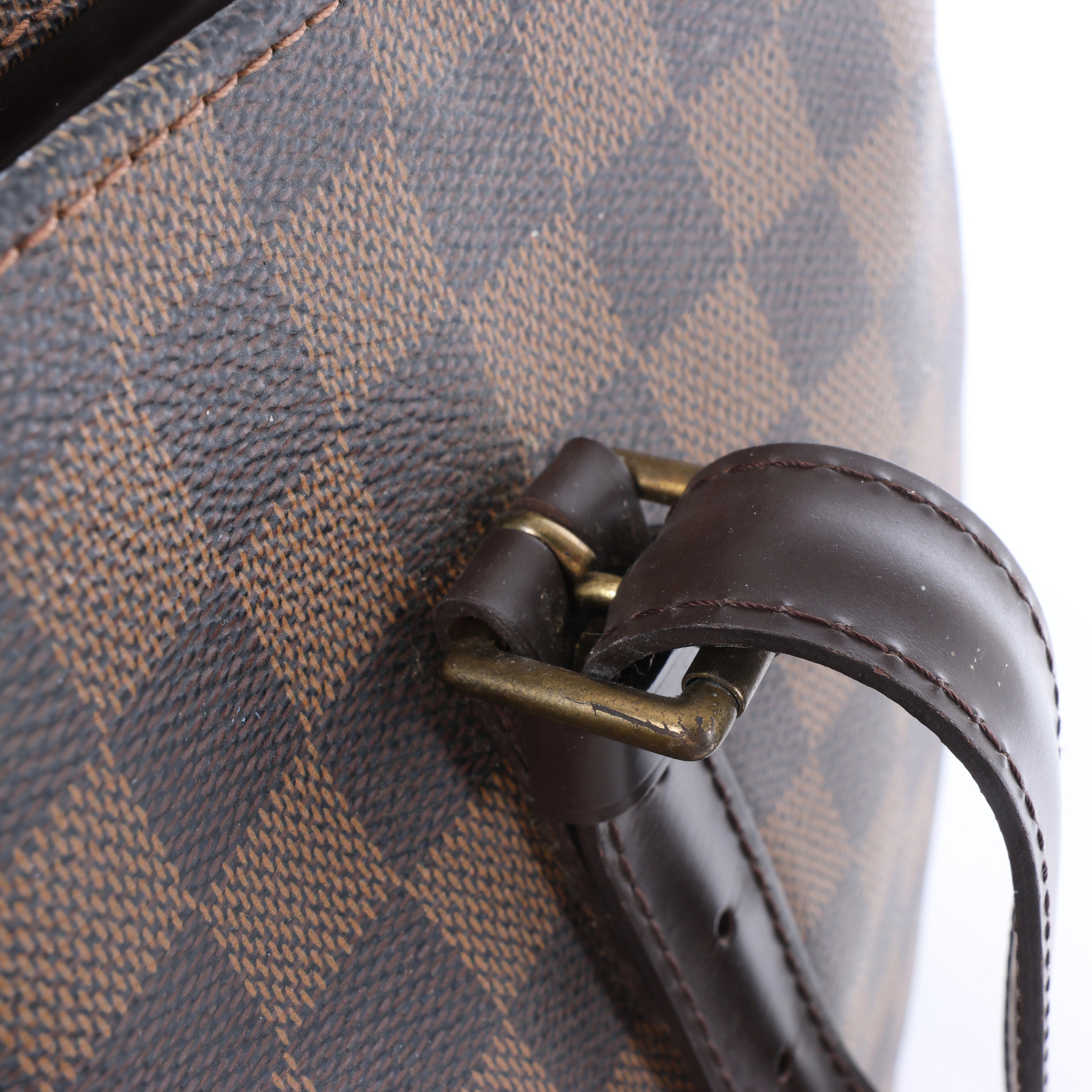 Bolso de hombro Louis Vuitton Chelsea Damier Ebene en marrón N51119