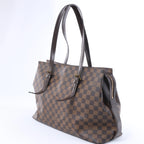 Bolso de hombro Louis Vuitton Chelsea Damier Ebene en marrón N51119