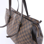 Bolso de hombro Louis Vuitton Chelsea Damier Ebene en marrón N51119