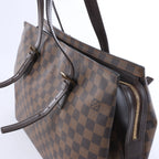 Bolso de hombro Louis Vuitton Chelsea Damier Ebene en marrón N51119
