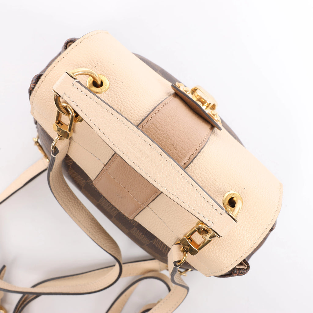 Louis Vuitton Clapton Damier Ebene Backpack in Brown x Beige N42259