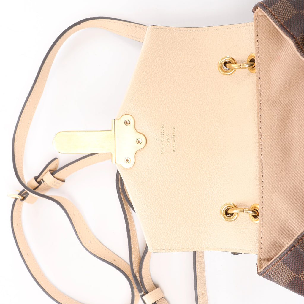 Louis Vuitton Clapton Damier Ebene Backpack in Brown x Beige N42259
