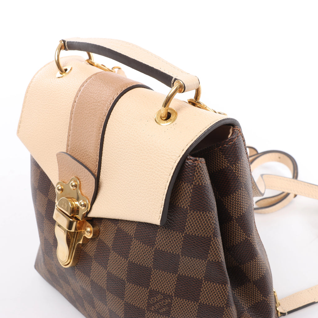 Louis Vuitton Clapton Damier Ebene Backpack in Brown x Beige N42259