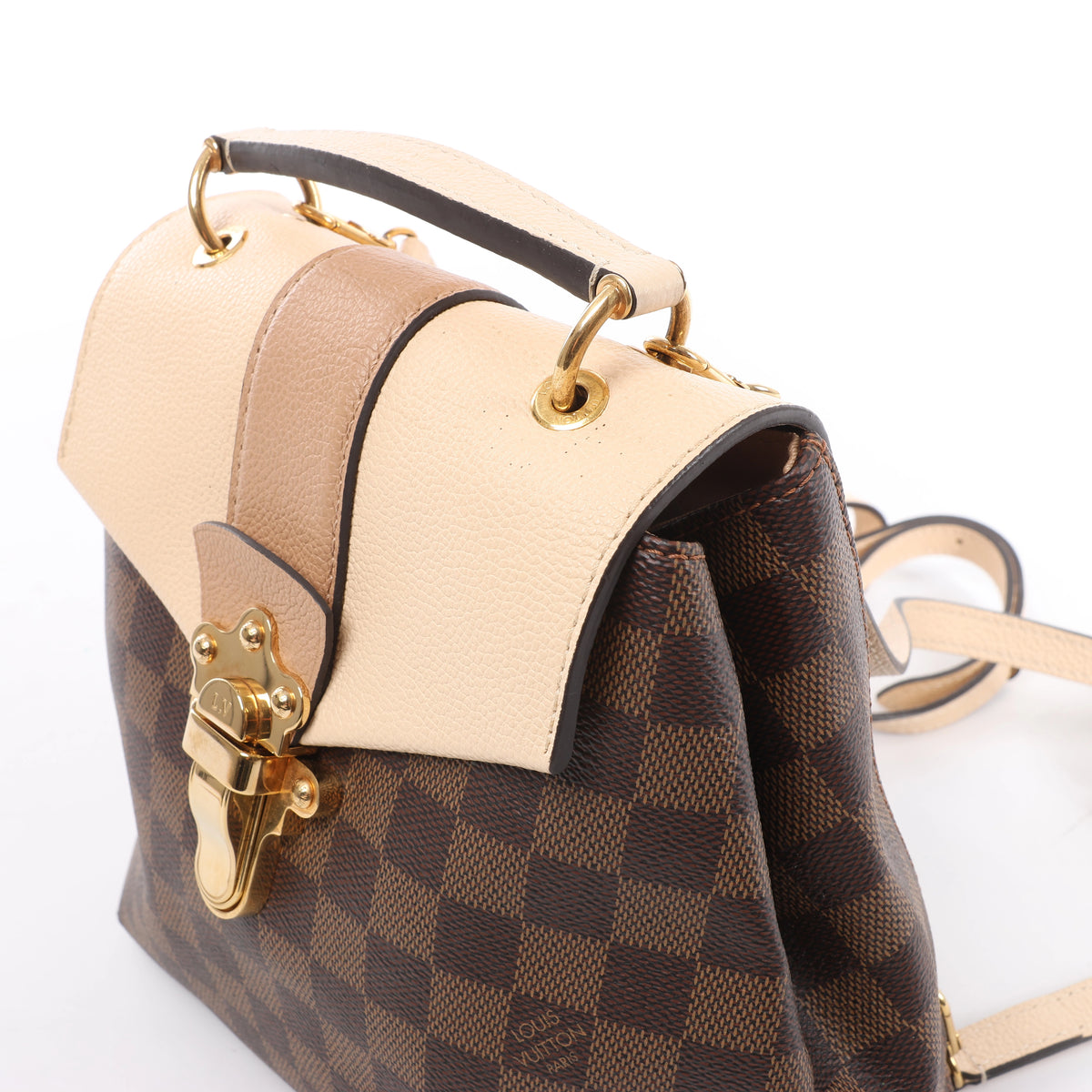 Louis Vuitton Clapton Damier Ebene Backpack in Brown x Beige N42259