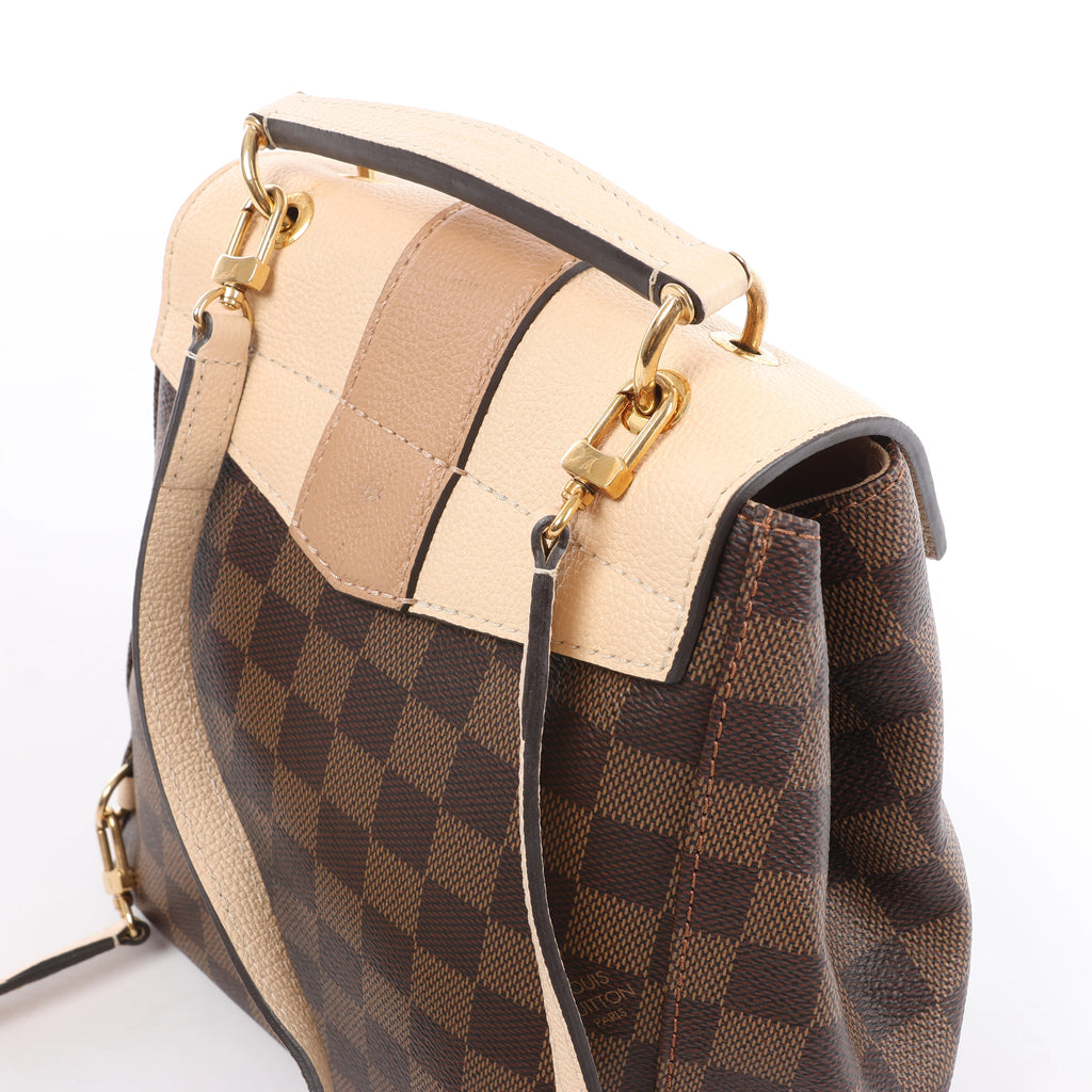 Louis Vuitton Clapton Damier Ebene Backpack in Brown x Beige N42259