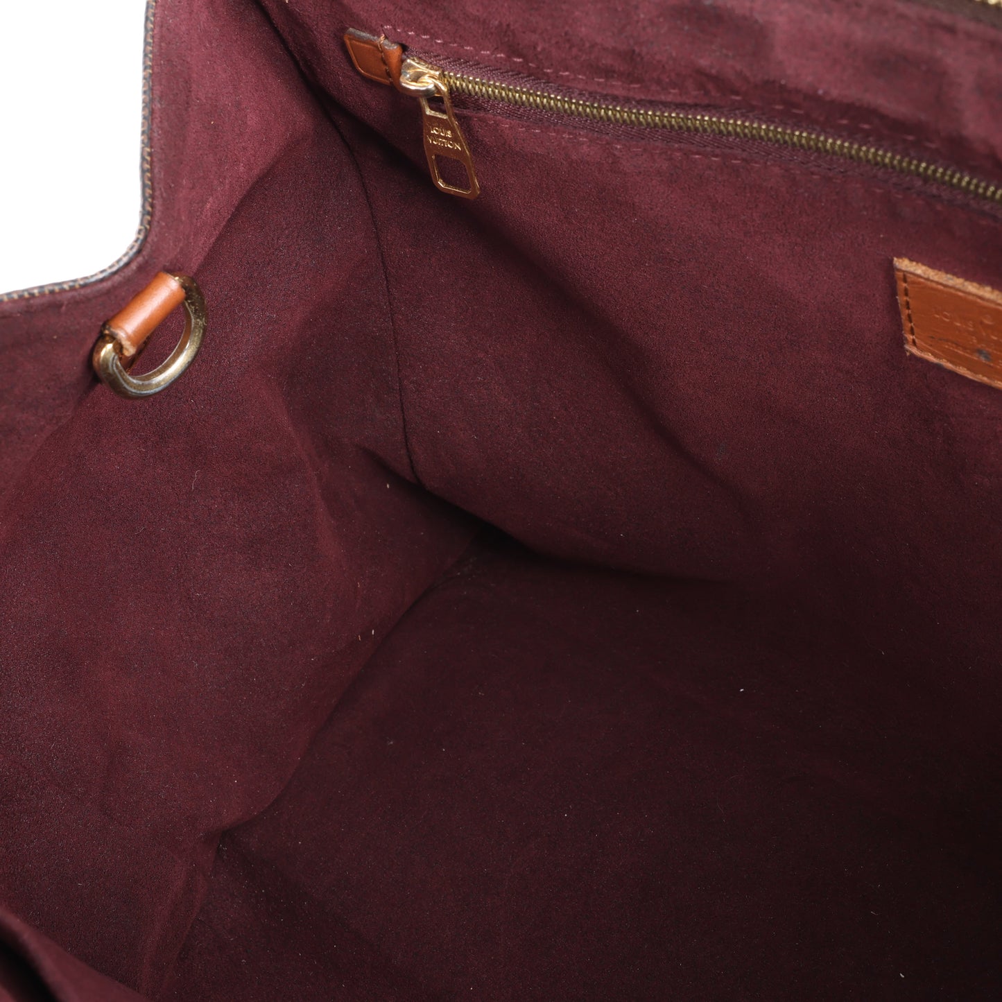 Louis Vuitton Damier Ebene Greenwich 2Way Handbag in Brown N41337