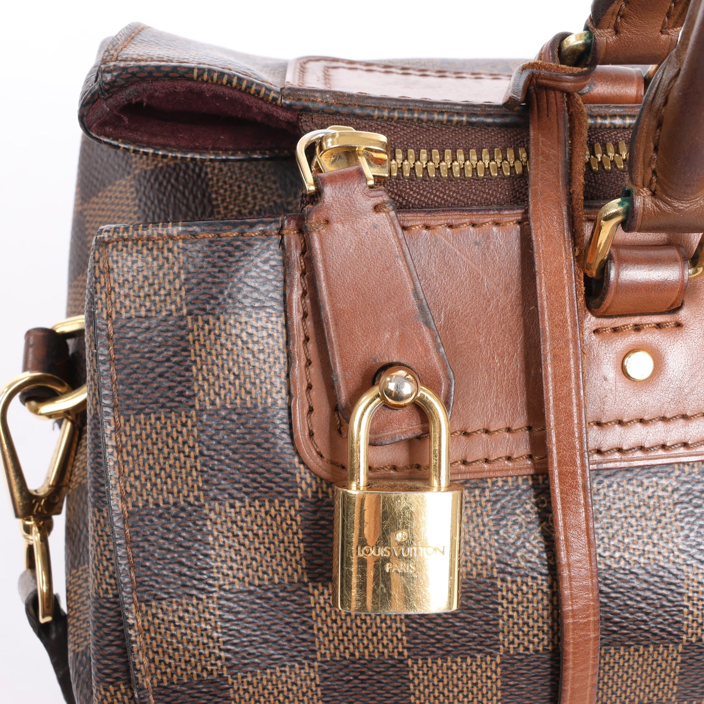 Louis Vuitton Damier Ebene Greenwich 2Way Handbag in Brown N41337
