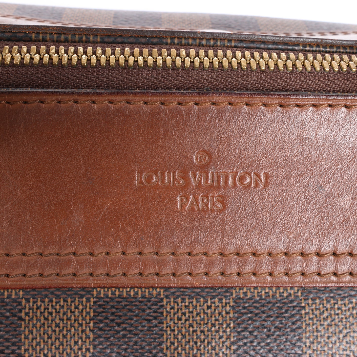 Louis Vuitton Damier Ebene Greenwich 2Way Handbag in Brown N41337