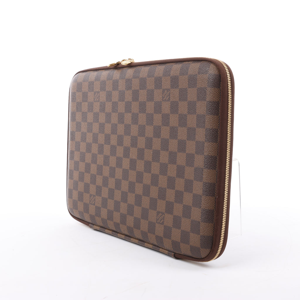 Louis Vuitton Horizon Laptop Sleeve PM Damier Ebene Clutch in Brown N58022