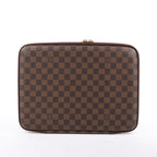 Louis Vuitton Horizon Laptop Sleeve PM Damier Ebene Clutch in Brown N58022