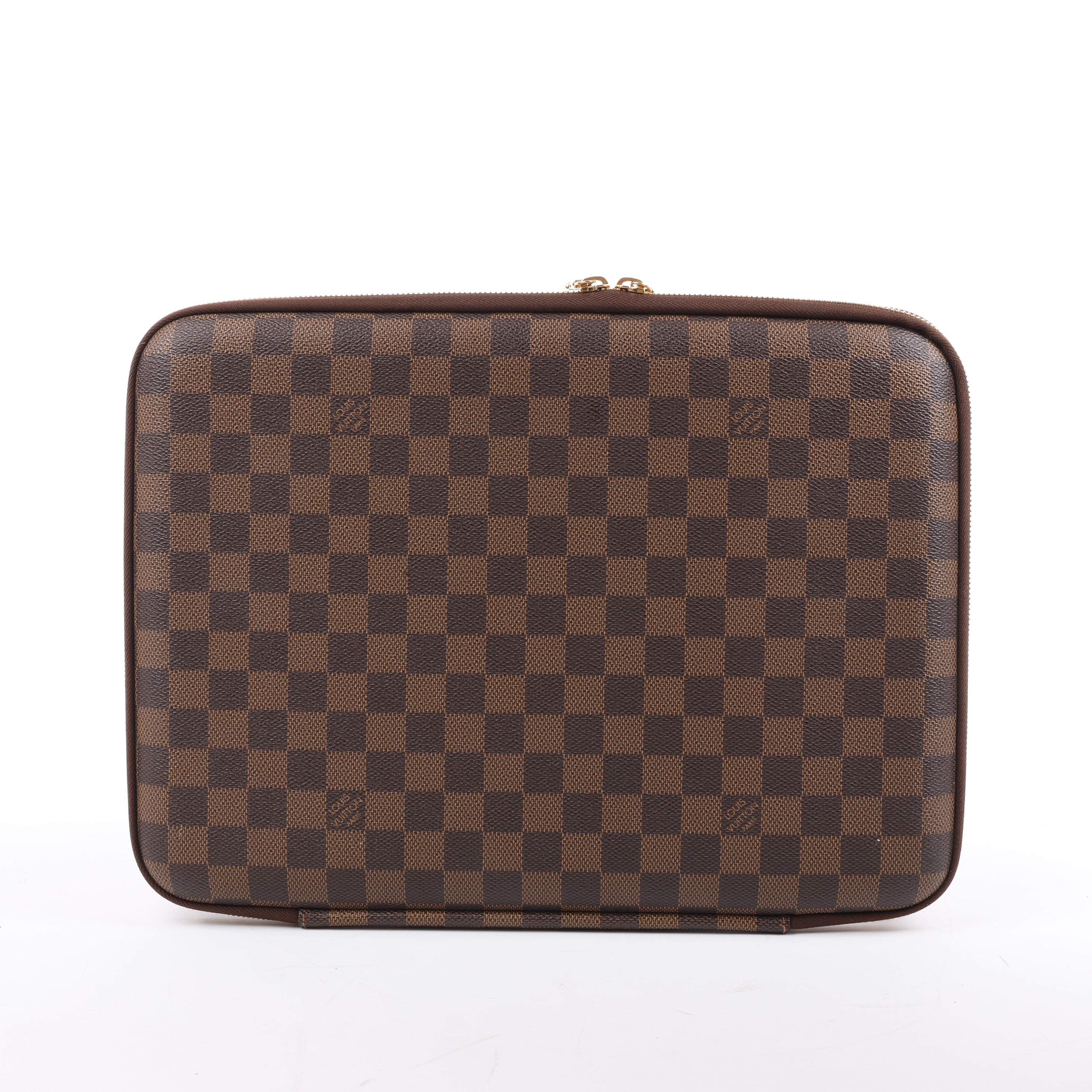 Louis Vuitton Horizon Laptop Sleeve PM Damier Ebene Clutch in Brown N58022