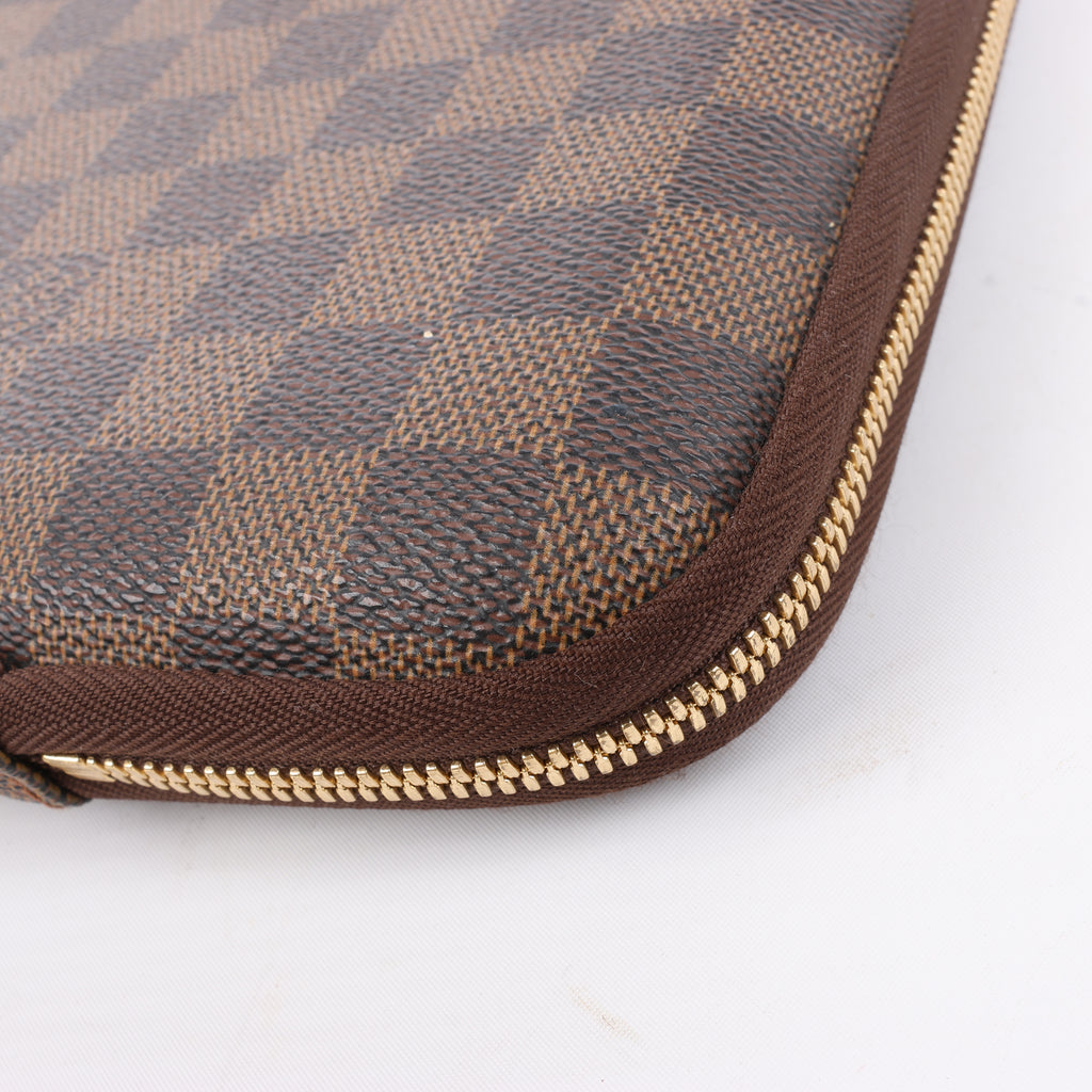 Louis Vuitton Horizon Laptop Sleeve PM Damier Ebene Clutch in Brown N58022