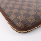 Louis Vuitton Horizon Laptop Sleeve PM Damier Ebene Clutch in Brown N58022