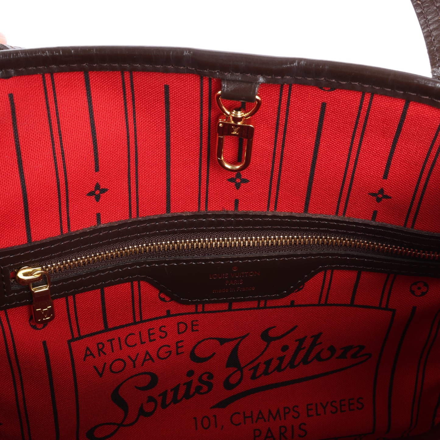 Louis Vuitton Damier Ebene Neverfull PM Shoulder Bag N51109