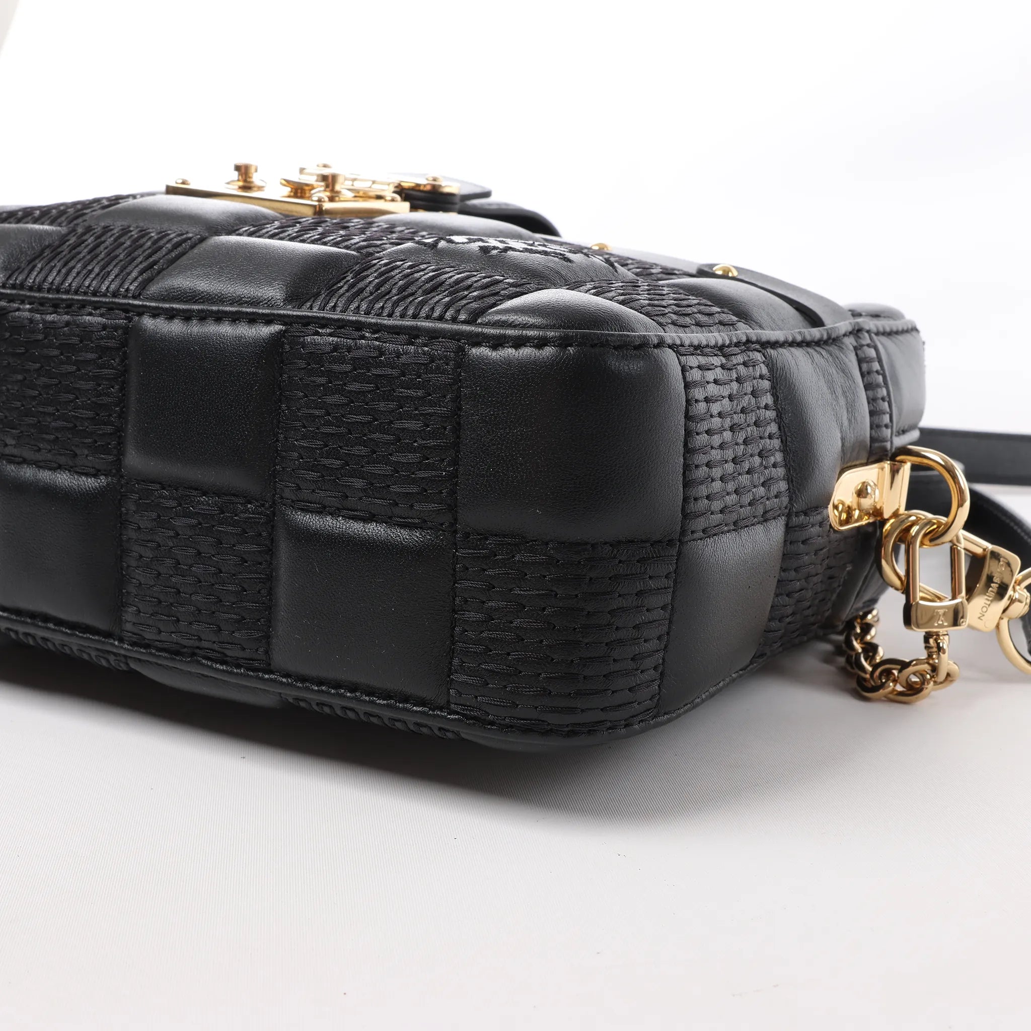 Louis Vuitton Damier Quilt Troca MM Crossbody Bag in Black M59114