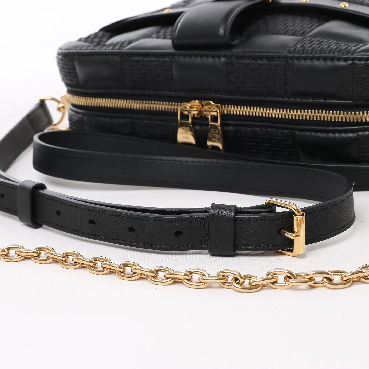 Louis Vuitton Damier Quilt Troca MM Crossbody Bag in Black M59114