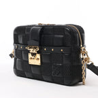 Louis Vuitton Damier Quilt Troca MM Crossbody Bag in Black M59114