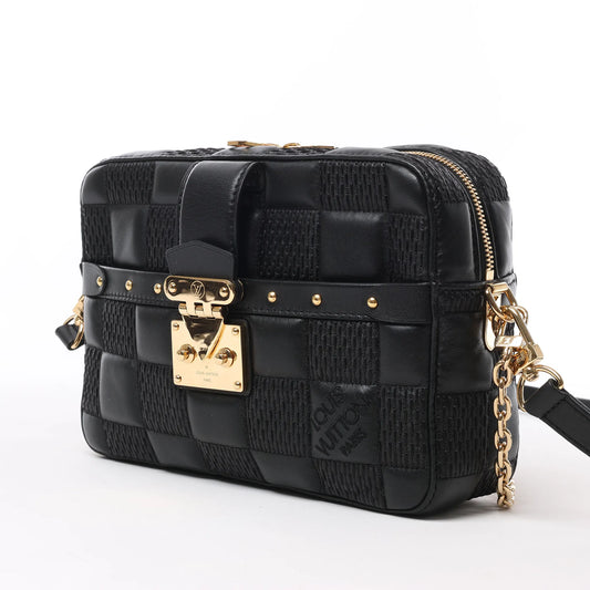 Louis Vuitton Damier Quilt Troca MM Crossbody Bag in Black M59114
