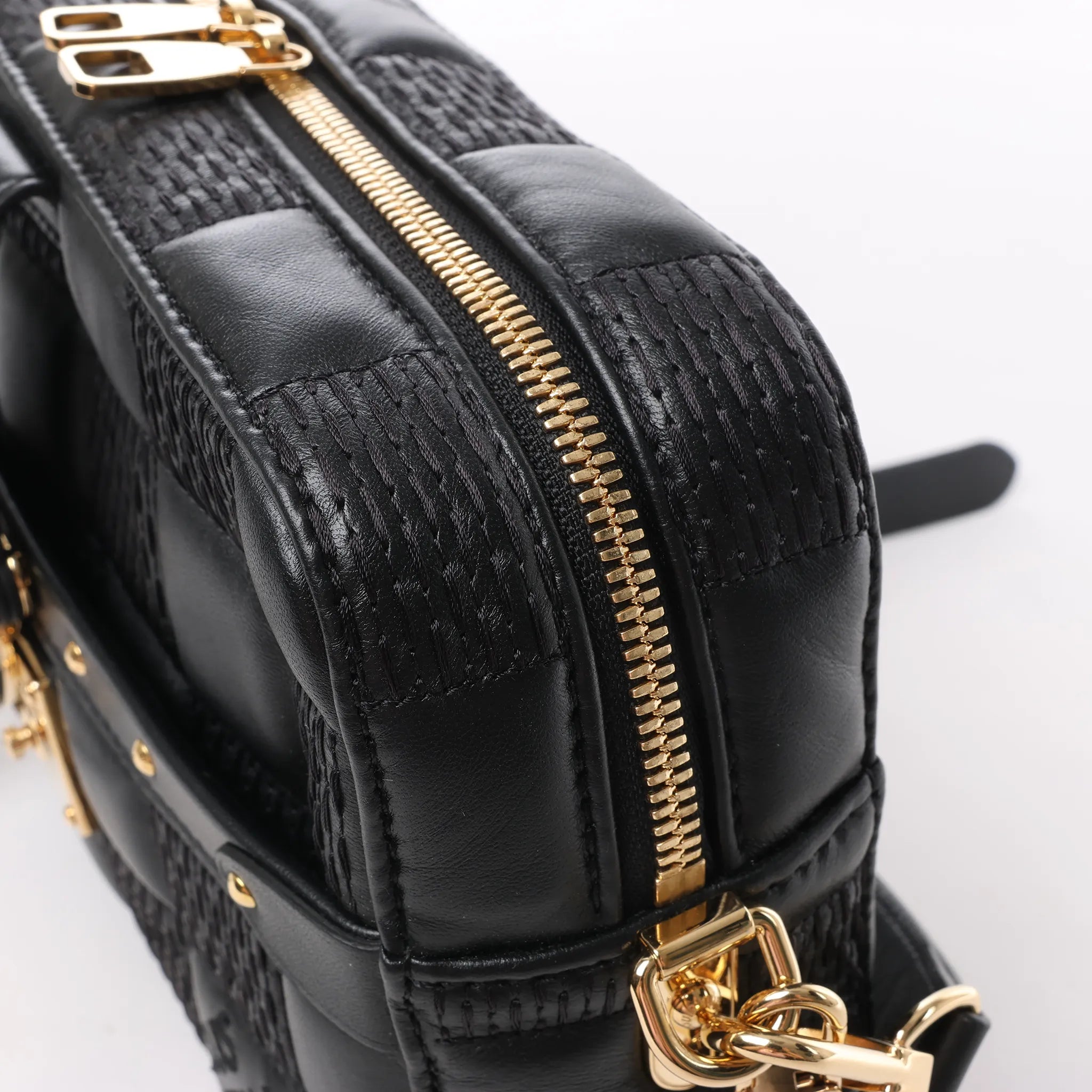 Louis Vuitton Damier Quilt Troca MM Crossbody Bag in Black M59114