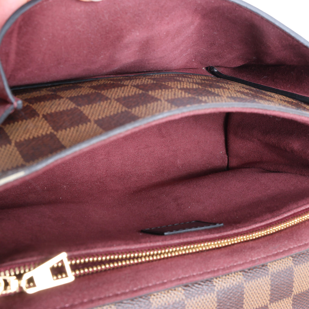 Louis Vuitton Vavin PM Damier Ebene Crossbody Bag in Brown x Burgundy N40109