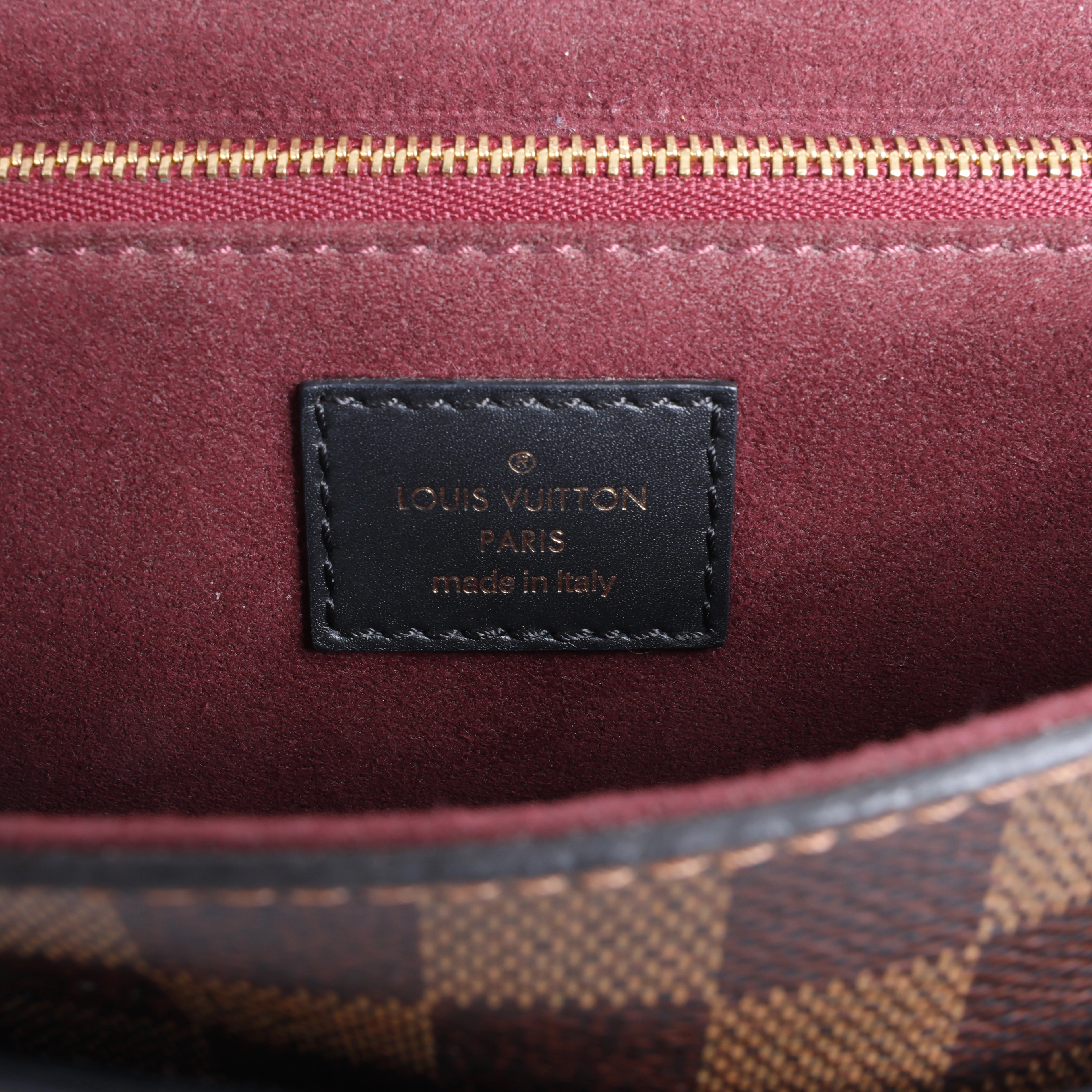 Louis Vuitton Vavin PM Damier Ebene Crossbody Bag in Brown x Burgundy N40109