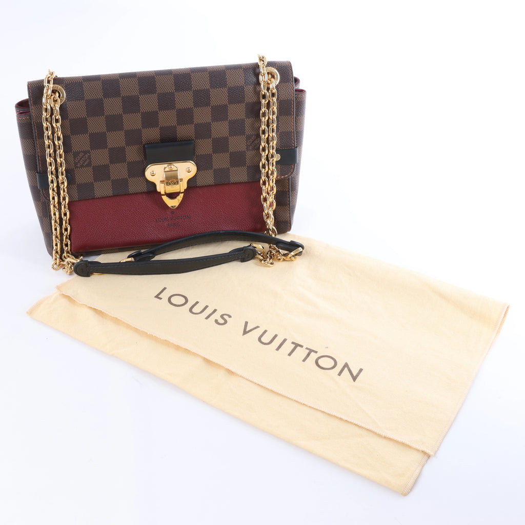 Louis Vuitton Vavin PM Damier Ebene Crossbody Bag in Brown x Burgundy N40109