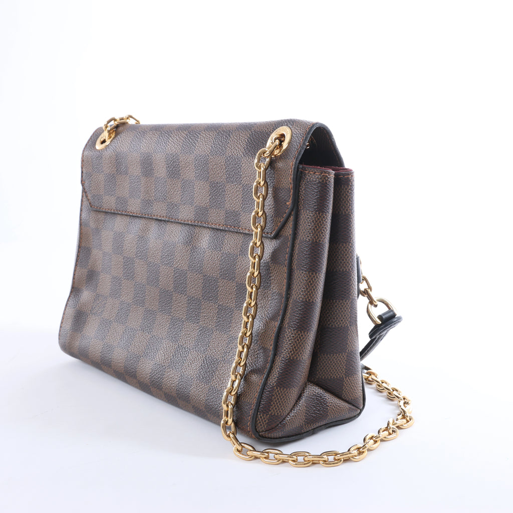 Louis Vuitton Vavin PM Damier Ebene Crossbody Bag in Brown x Burgundy N40109
