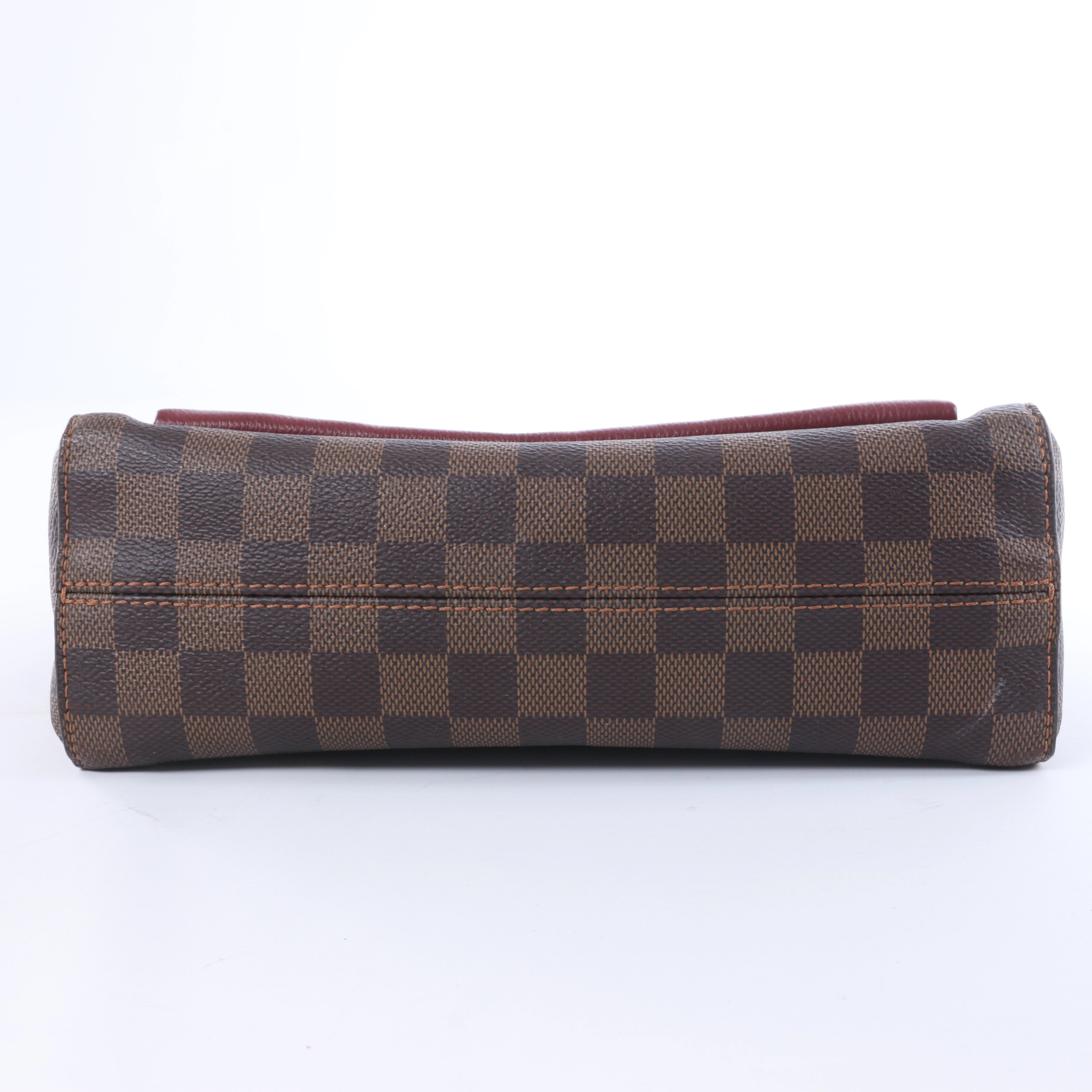 Louis Vuitton Vavin PM Damier Ebene Crossbody Bag in Brown x Burgundy N40109