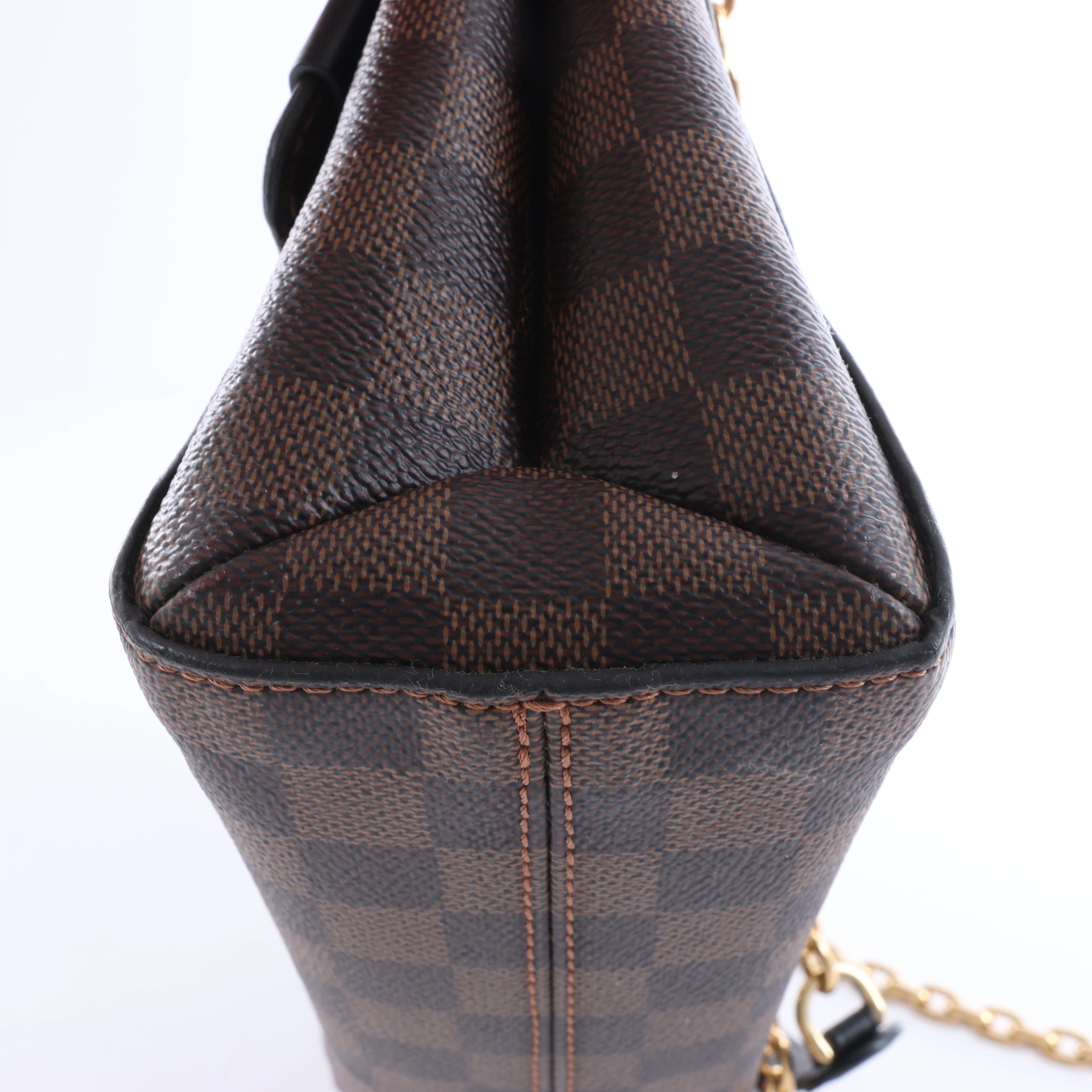 Louis Vuitton Vavin PM Damier Ebene Crossbody Bag in Brown x Burgundy N40109