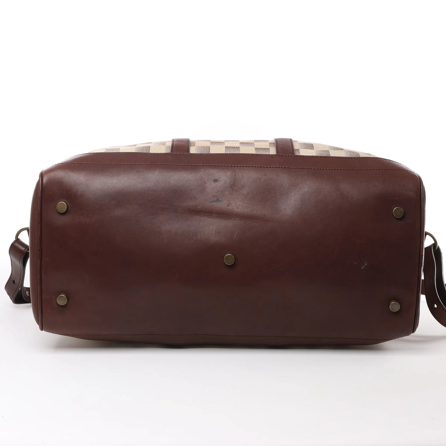 Louis Vuitton Damier Lune Sport Travel Bag in Beige x Brown N48186