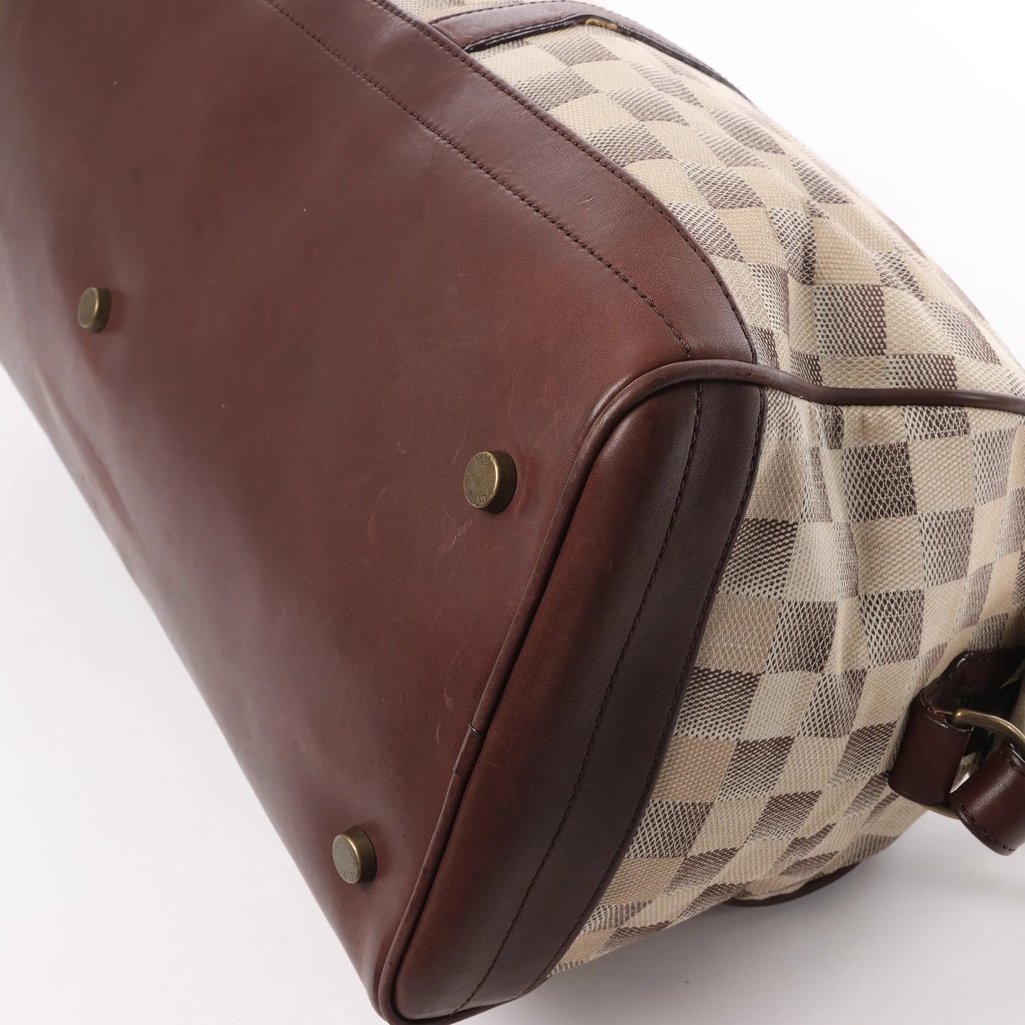 Louis Vuitton Damier Lune Sport Travel Bag in Beige x Brown N48186