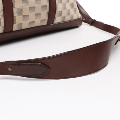 Sac de voyage sport Louis Vuitton Damier Lune beige et marron N48186