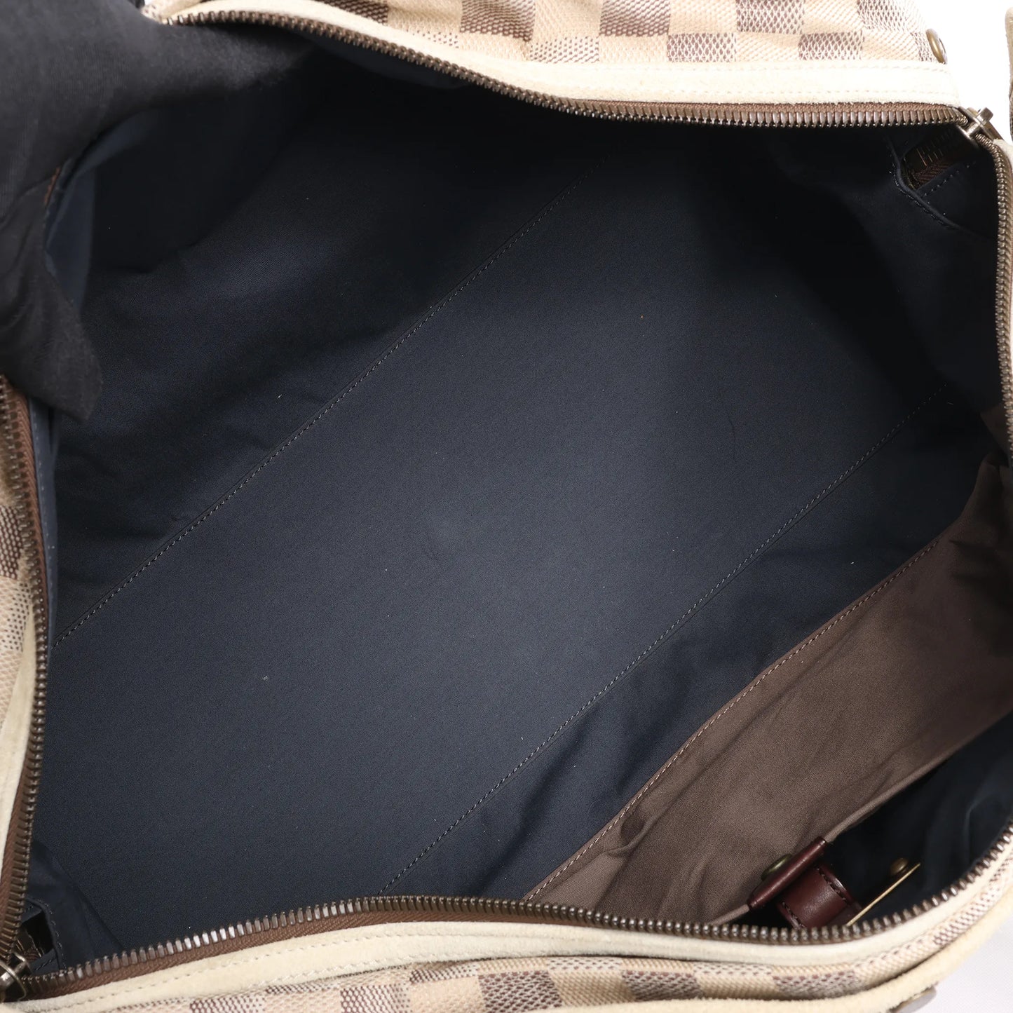 Sac de voyage sport Louis Vuitton Damier Lune beige et marron N48186
