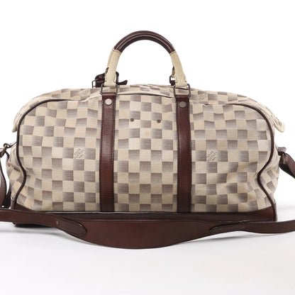 Sac de voyage sport Louis Vuitton Damier Lune beige et marron N48186