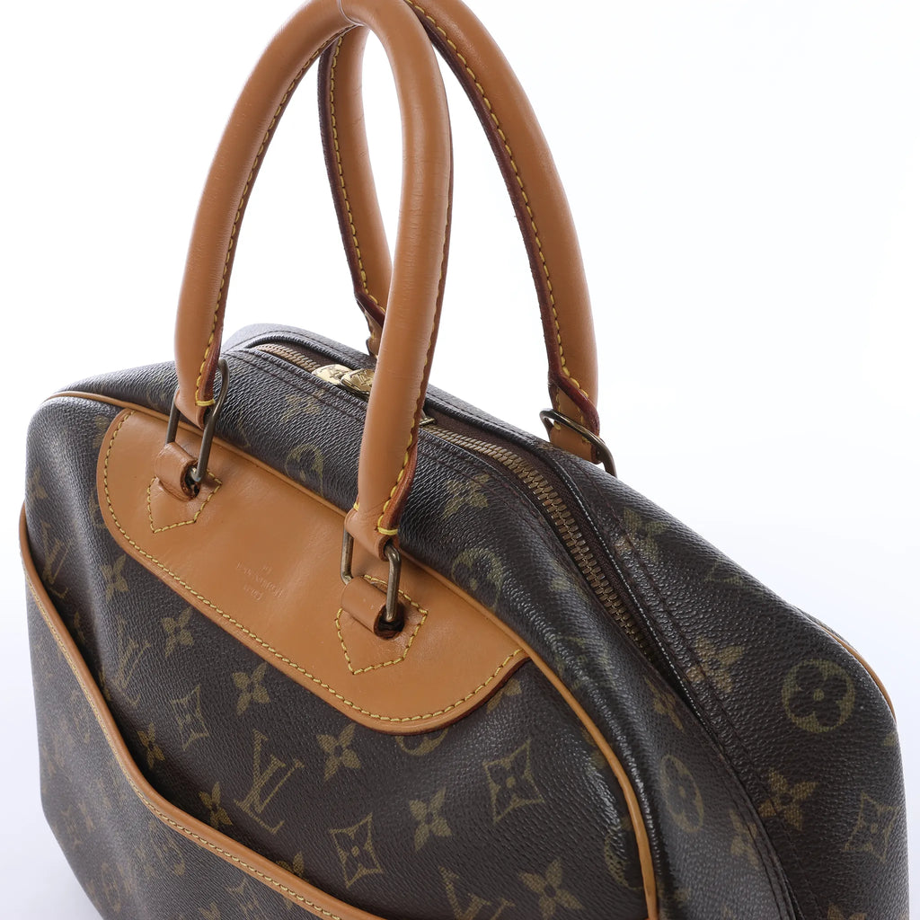 Louis Vuitton Deauville Monogram Canvas Handbag in Brown M47270