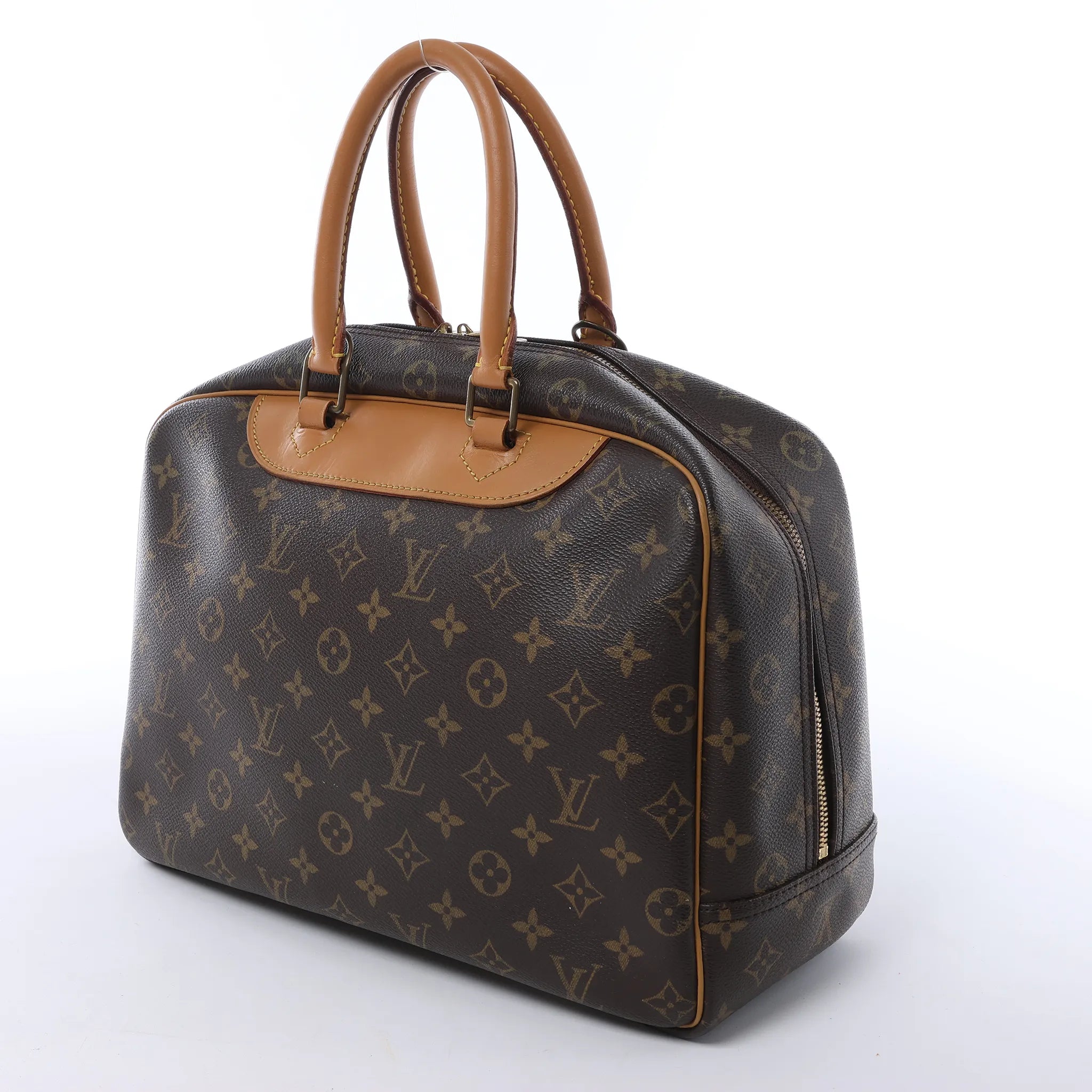 Louis Vuitton Deauville Monogram Canvas Handbag in Brown M47270