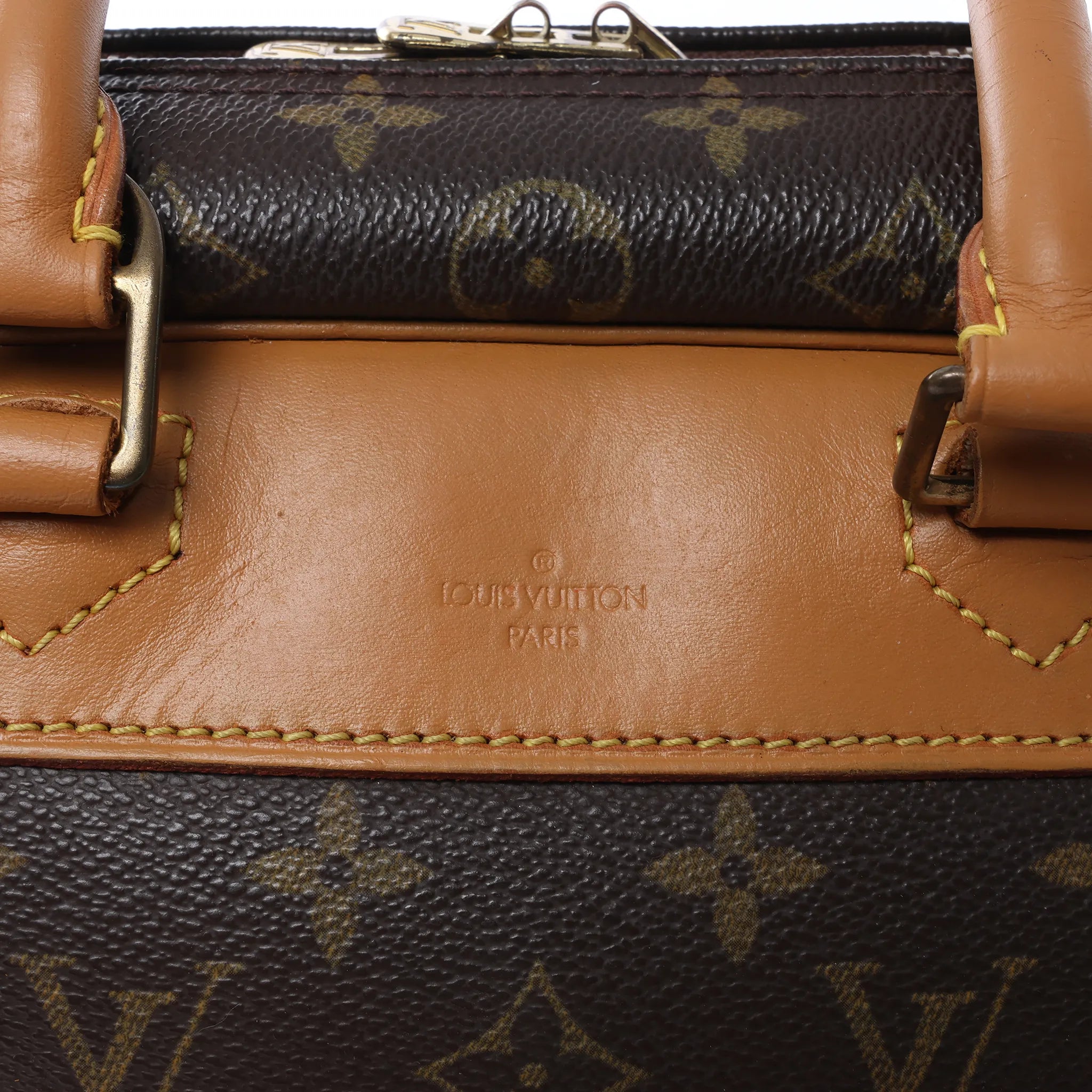 Louis Vuitton Deauville Monogram Canvas Handbag in Brown M47270