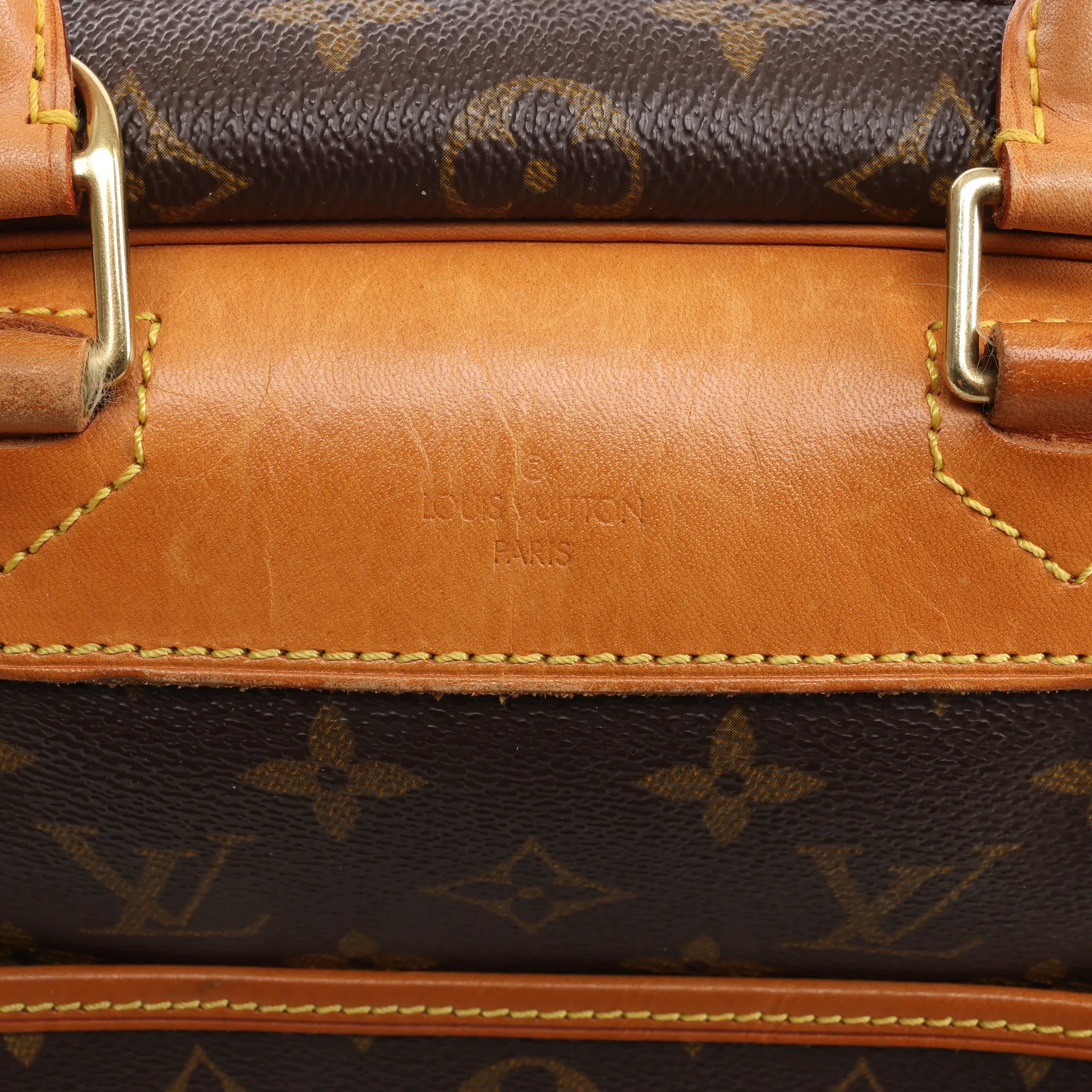 Louis Vuitton Deauville Monogram Canvas Handbag in Brown M47270
