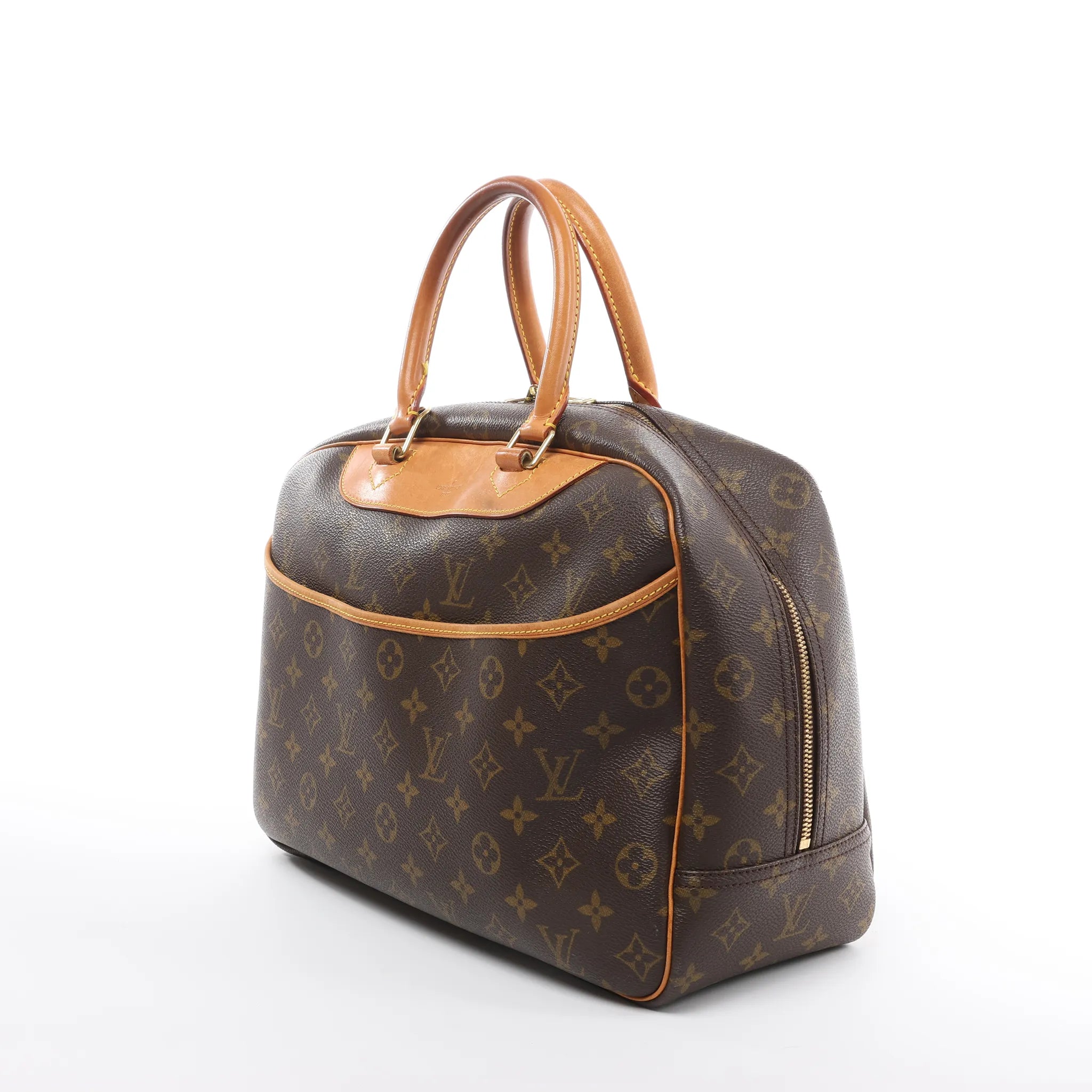 Louis Vuitton Deauville Monogram Canvas Handbag in Brown M47270