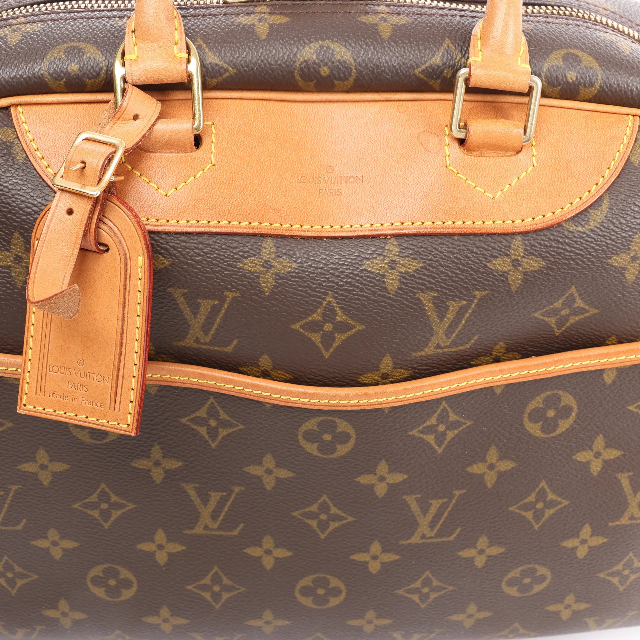 Louis Vuitton Deauville Monogram Canvas Handbag in Brown M47270