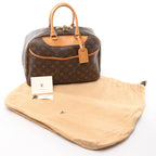 Louis Vuitton Deauville Monogram Canvas Handbag in Brown M47270