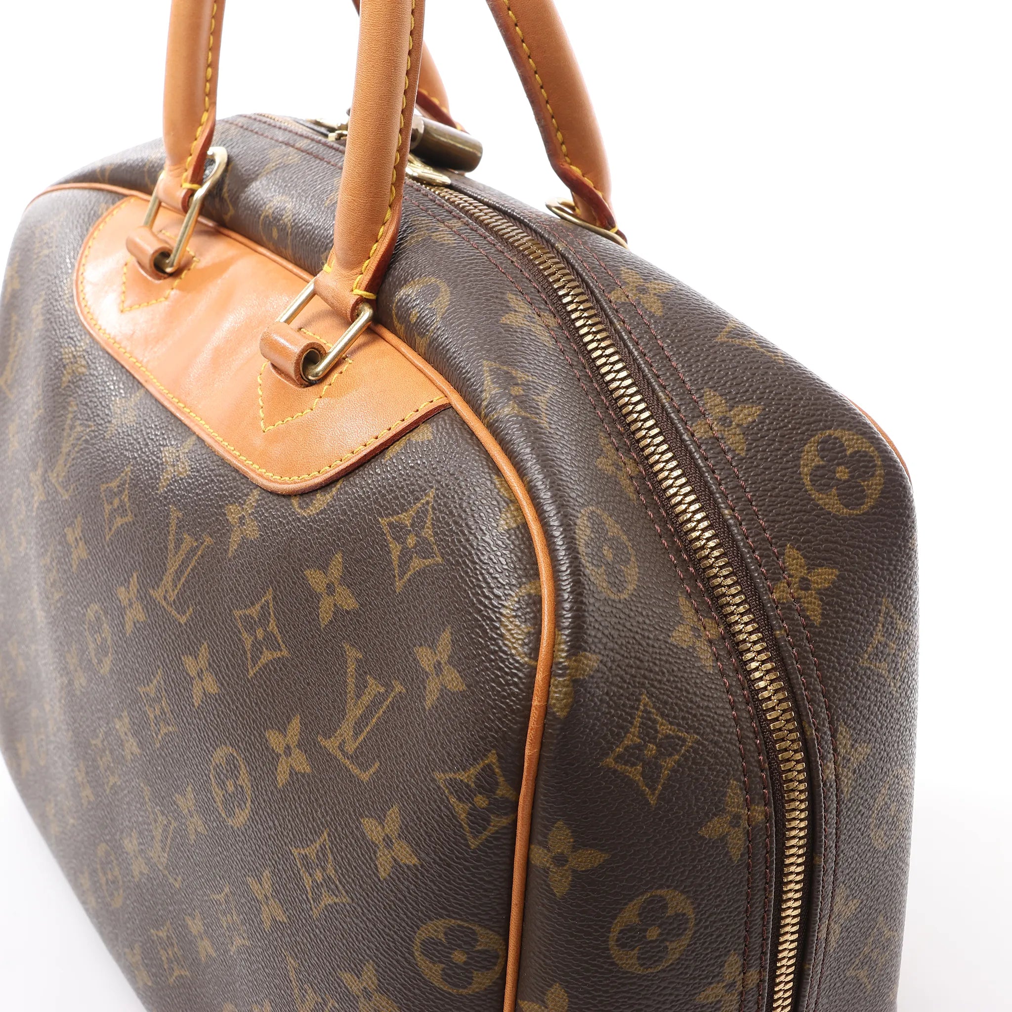 Louis Vuitton Deauville Monogram Canvas Handbag in Brown M47270