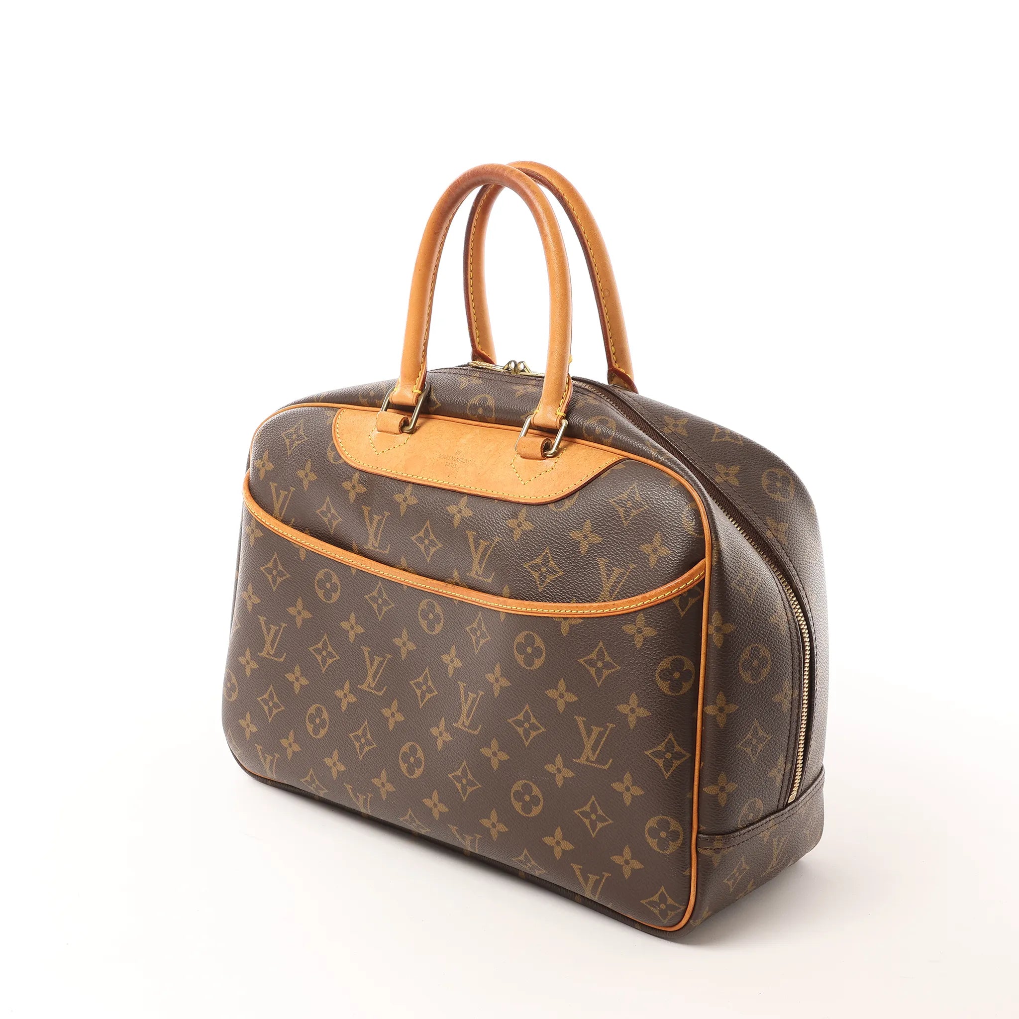 Louis Vuitton Deauville Monogram Canvas Handbag in Brown M47270