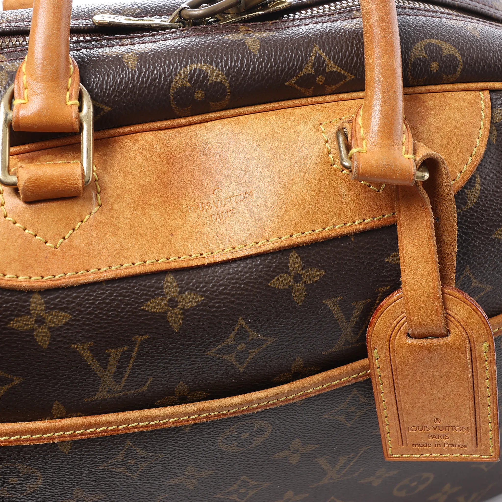 Louis Vuitton Deauville Monogram Canvas Handbag in Brown M47270