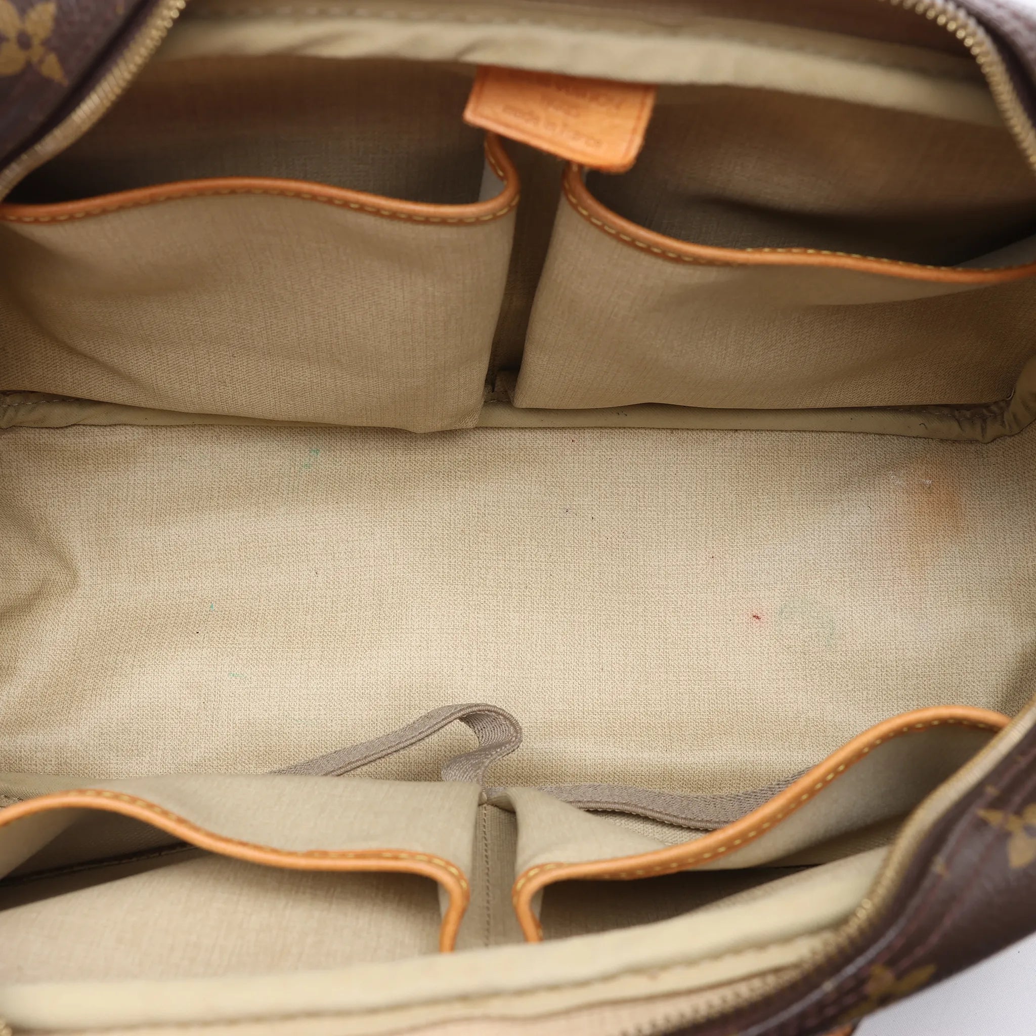 Louis Vuitton Deauville Monogram Canvas Handbag in Brown M47270
