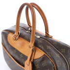 Louis Vuitton Deauville Monogram Canvas Handbag in Brown M47270
